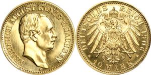 Deutschland 10 Mark 1906 E "Sachsen" auf der Auktion Höhn - 22. Mai 2025