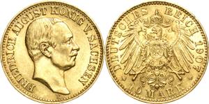 Deutschland 10 Mark 1907 E "Sachsen" auf der Auktion Höhn - 22. Mai 2025