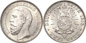 Deutschland 2 Mark 1888 G "Baden" auf der Auktion Höhn - 22. Mai 2025