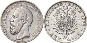 Deutschland 2 Mark 1888 G "Baden" auf der Auktion Höhn - 22. Mai 2025