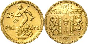 Poland 25 Gulden 1923 "Statue Of Neptune" at auction Höhn - May 22, 2025