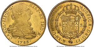 México 8 escudos 1783 Mo FF en subasta Heritage - 12 de mayo de 2025
