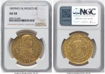 México 8 escudos 1809 Mo HJ en subasta Heritage - 12 de mayo de 2025