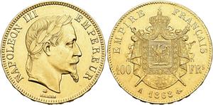 France 100 Francs 1868 A at auction SINCONA - May 28, 2025