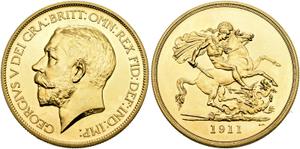 Großbritannien 5 Pfund 1911 BM auf der Auktion SINCONA - 28. Mai 2025