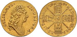 Großbritannien 1 Guinee 1695 "Erste gelauerte Büste" auf der Auktion Numismatica Ars Classica - 20. Mai 2025