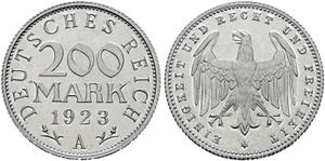 Germany 200 Mark 1923 A at auction Sonntag - May 27, 2025