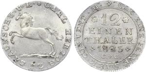 Brunswick-Wolfenbüttel 1/12 tálero 1823 CvC en subasta WAG - 11 de mayo de 2025