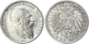 Deutschland 2 Mark 1905 G "Baden" auf der Auktion WAG - 11. Mai 2025