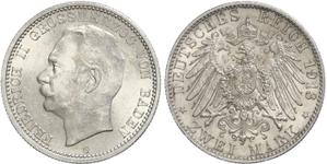 Deutschland 2 Mark 1913 G "Baden" auf der Auktion WAG - 11. Mai 2025