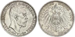 Alemania 3 marcos 1909 A "Schwarzburgo-Sondershausen" en subasta WAG - 11 de mayo de 2025
