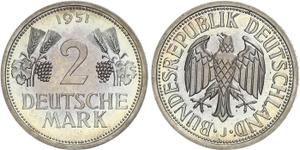 Германия 2 марки 1951 J at auction WAG - May 11, 2025