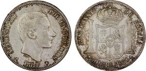 Philippines 50 Centavos 1881 at auction Stephen Album - May 18, 2025