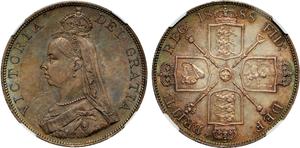 Großbritannien 4 Schilling (2 Florin) 1888 JEB "Jubiläumsporträt" auf der Auktion St James’s - 30. April 2025