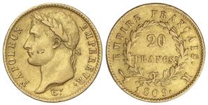 France 20 Francs 1809 M at auction Soler y Llach - May 16, 2025