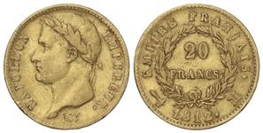 Франция 20 франков 1812 M на аукционе Soler y Llach - 16 мая 2025