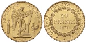 Франция 50 франков 1878 A на аукционе Soler y Llach - 16 мая 2025