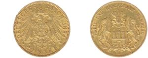 Deutschland 20 Mark 1894 J "Hamburg" auf der Auktion Heritage Eur - 19. Mai 2025