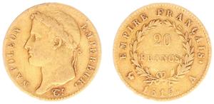 Франция 20 франков 1815 A на аукционе Heritage Eur - 23 мая 2025