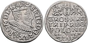 Польша Трояк (3 гроша) без года (1594-1601) IF "Всховский монетный двор" на аукционе Leu - 2 июня 2025