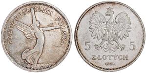 Poland 5 Zlotych 1928 "Nike" at auction Teutoburger - June 6, 2025