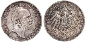 Deutschland 2 Mark 1896 A "Anhalt" auf der Auktion Teutoburger - 6. Juni 2025