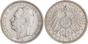 Deutschland 2 Mark 1913 G "Baden" auf der Auktion Teutoburger - 6. Juni 2025