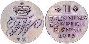 Brunszwik-Wolfenbüttel 2 fenigi 1815 FR na aukcji Möller - 28 maja 2025