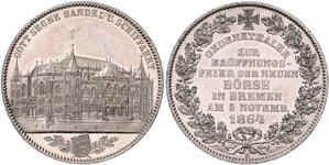 Bremen Taler 1864 B "Öffnung der Börse" auf der Auktion Möller - 28. Mai 2025