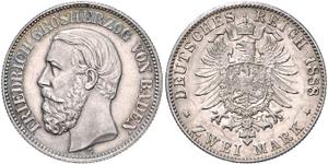 Deutschland 2 Mark 1888 G "Baden" auf der Auktion Möller - 28. Mai 2025