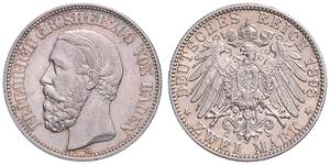Deutschland 2 Mark 1898 G "Baden" auf der Auktion Möller - 28. Mai 2025