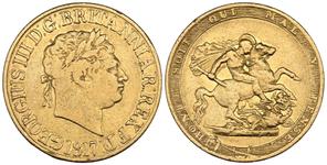 United Kingdom Sovereign 1817 at auction Künker - May 24, 2025