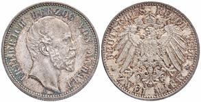 Deutschland 2 Mark 1896 A "Anhalt" auf der Auktion Künker - 24. Mai 2025