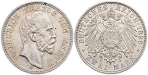 Deutschland 2 Mark 1896 A "Anhalt" auf der Auktion Künker - 24. Mai 2025