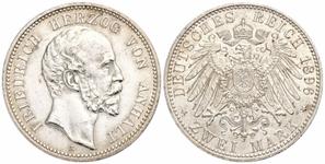 Deutschland 2 Mark 1896 A "Anhalt" auf der Auktion Künker - 24. Mai 2025
