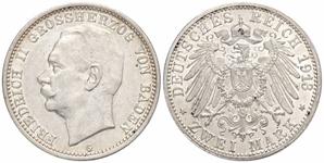 Deutschland 2 Mark 1913 G "Baden" auf der Auktion Künker - 24. Mai 2025