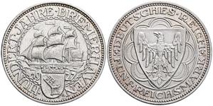 Deutschland 5 Reichsmark 1927 A "Bremerhaven" auf der Auktion Künker - 24. Mai 2025