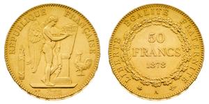 Франция 50 франков 1878 A на аукционе Bolaffi - 6 июня 2025