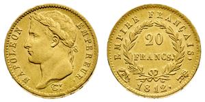 Франция 20 франков 1812 R на аукционе Bolaffi - 6 июня 2025