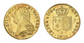 France Double Louis d'Or 1786 D at auction Beaussant Lefèvre - June 11, 2025