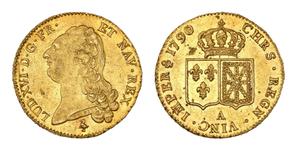 Франция Двойной луидор 1790 A на аукционе Beaussant Lefèvre - 11 июня 2025