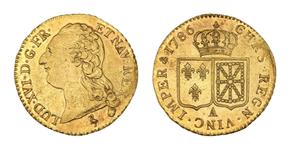 Франция Луидор 1786 A на аукционе Beaussant Lefèvre - 11 июня 2025