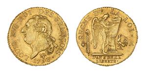France Louis d'Or 1793 A at auction Beaussant Lefèvre - June 11, 2025