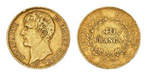 Франция 40 франков AN XI (1802-1803) A на аукционе Beaussant Lefèvre - 11 июня 2025