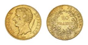 Франция 20 франков AN 12 (1803-1804) A "EMPEREUR" на аукционе Beaussant Lefèvre - 11 июня 2025