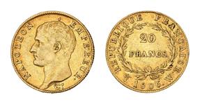 France 20 Francs 1806 W at auction Beaussant Lefèvre - June 11, 2025