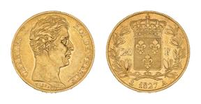 Франция 20 франков 1827 A на аукционе Beaussant Lefèvre - 11 июня 2025