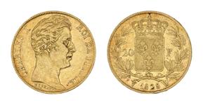 Франция 20 франков 1828 W на аукционе Beaussant Lefèvre - 11 июня 2025