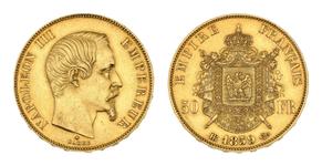 Франция 50 франков 1859 BB на аукционе Beaussant Lefèvre - 11 июня 2025