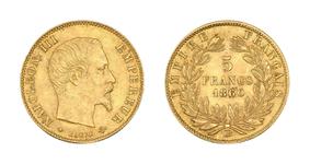 France 5 Francs 1860 BB at auction Beaussant Lefèvre - June 11, 2025